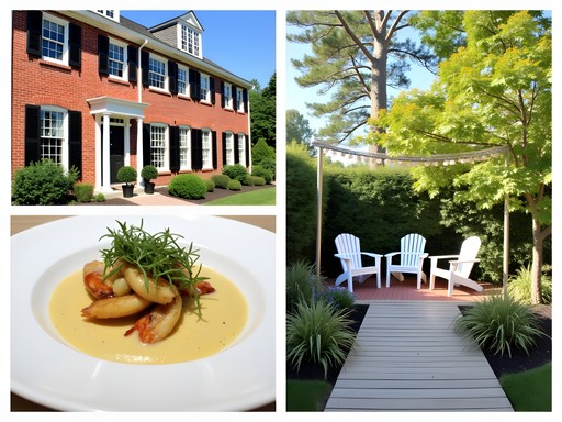 Collage of three additional boutique accommodations in Biddeford Maine