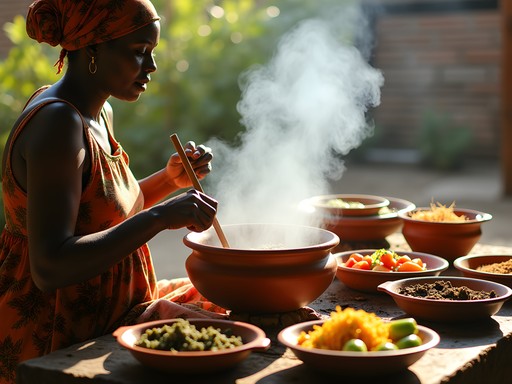 Cooking lesson with local family in traditional Gambian kitchen in Brikama