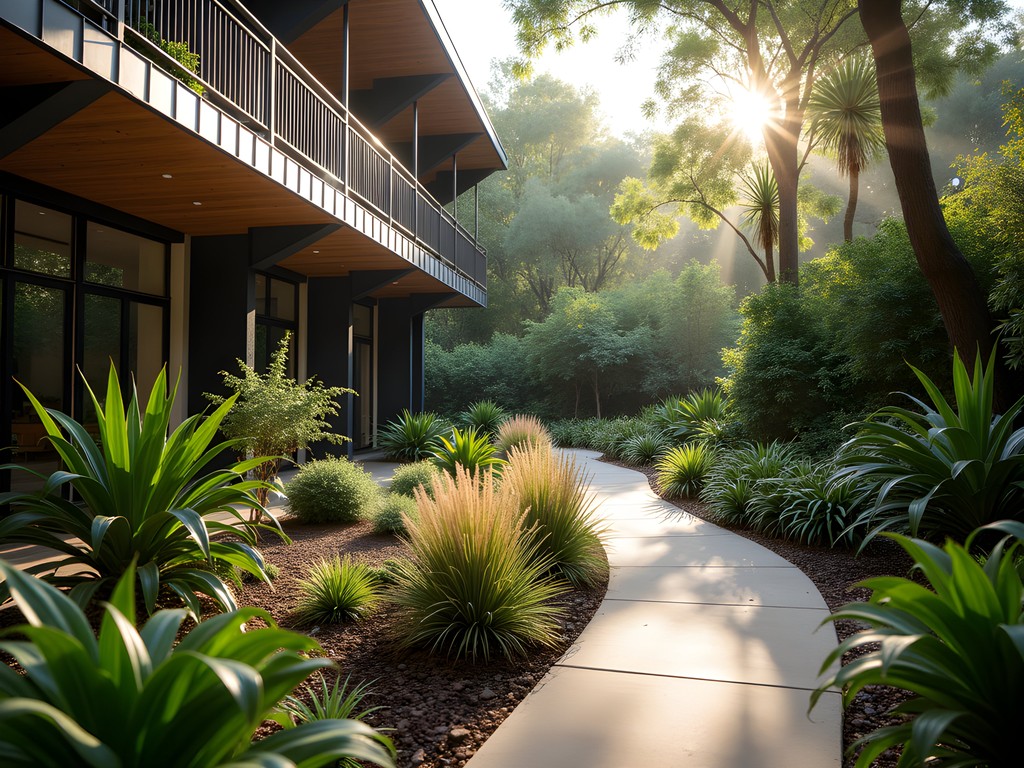 Sustainable garden at eco-friendly Brisbane riverside hotel