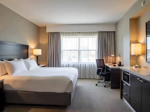 Modern extended-stay suite at Residence Commons in Brockton's Westgate district