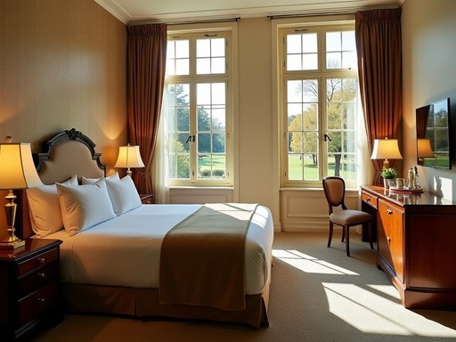Art Deco suite interior at Brassey Hotel Canberra with morning light