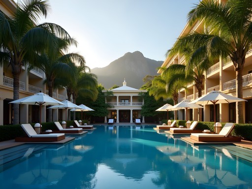 InterContinental Tamanaco Caracas pool area with mountain backdrop