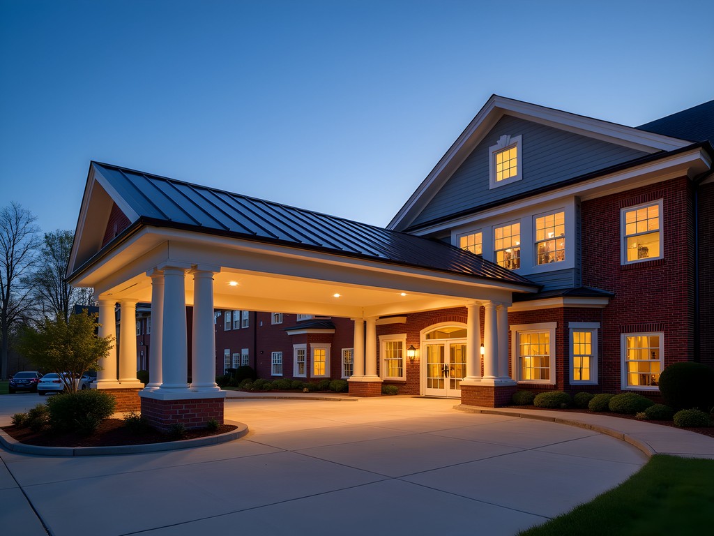 Elegant exterior of Hotel Carmichael in Carmel with European-inspired architecture