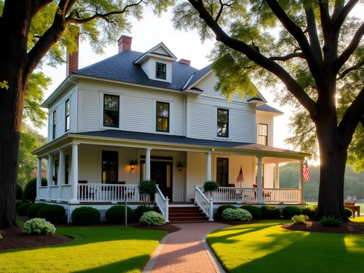 Historic Captain's Manor B&B in Chesapeake with traditional maritime architecture