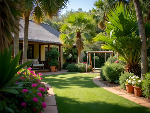 Family-friendly garden area at Tu Casa B&B in East London South Africa