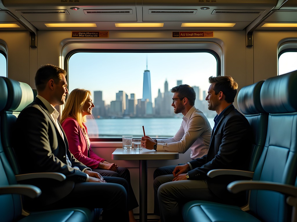 NJ Transit train from Elizabeth to Manhattan