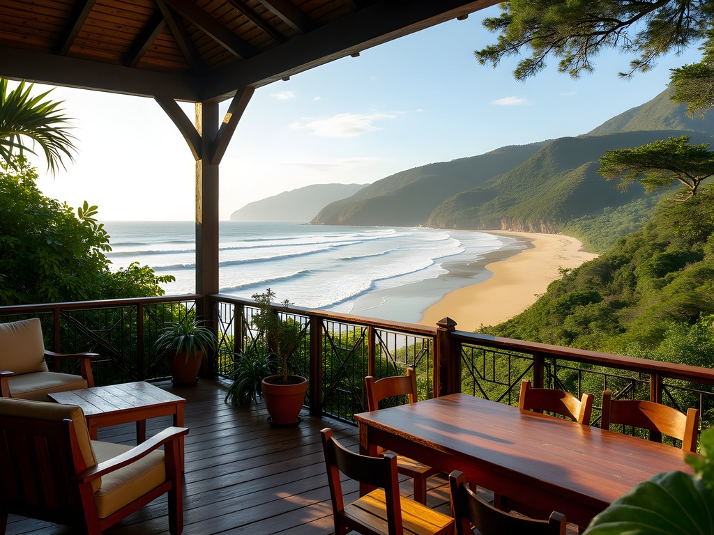 Boutique pousada with panoramic view of Praia Mole beach and Atlantic Ocean in Florianópolis