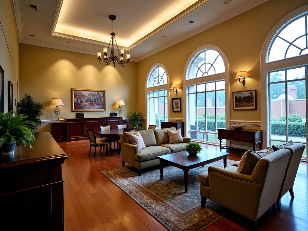Elegant lobby of The Alluvian hotel with Delta-inspired art and comfortable seating areas