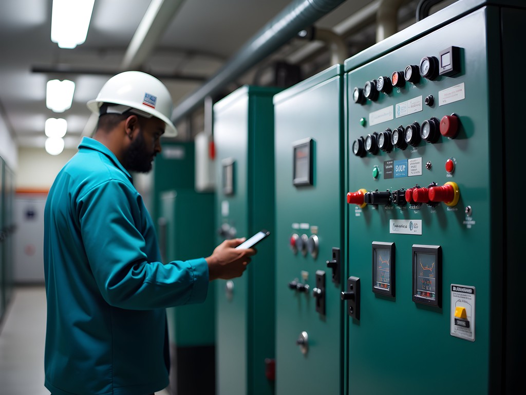 Modern backup power system at a Lagos business hotel ensuring continuity for travelers