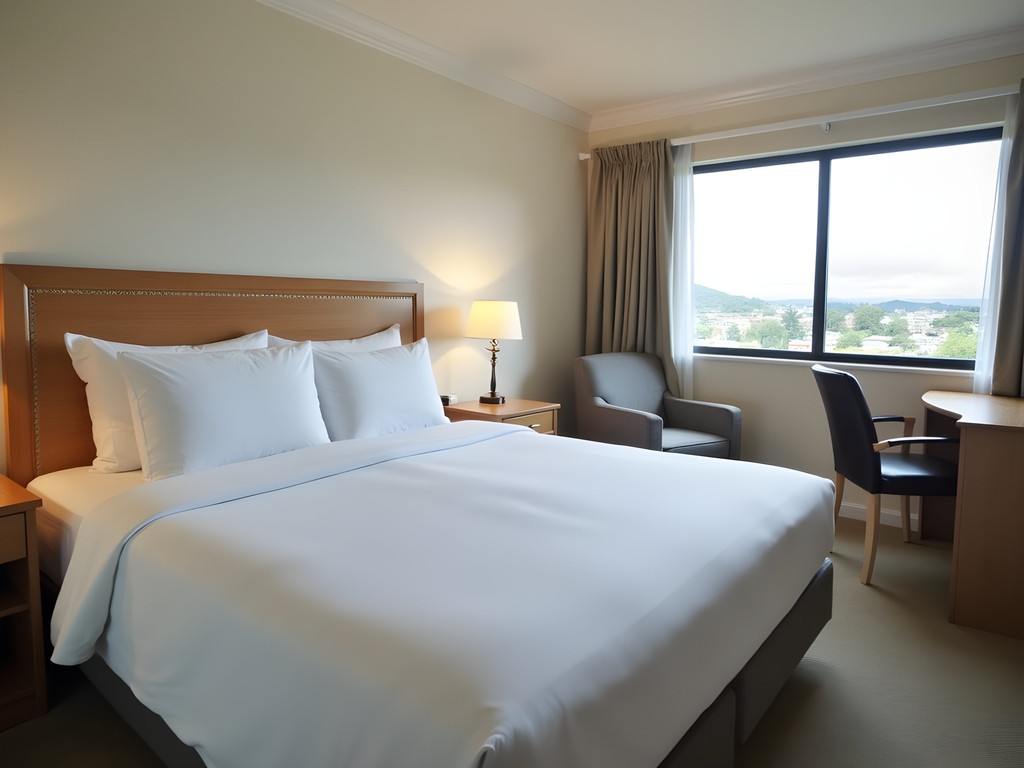 Clean, budget-friendly room at Cathay Hotel in Lautoka