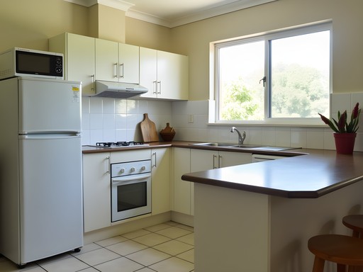 Fully equipped kitchen in Fiji Hideaway Apartments