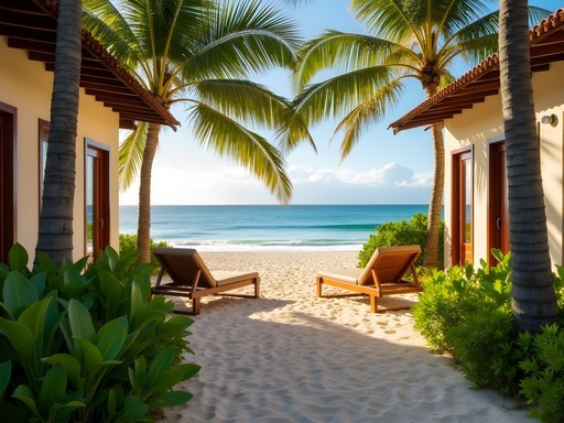 Beachfront boutique hotel in Mahajanga with traditional Malagasy architectural elements