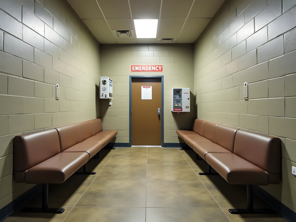 Hotel storm shelter with safety features in Moore, Oklahoma