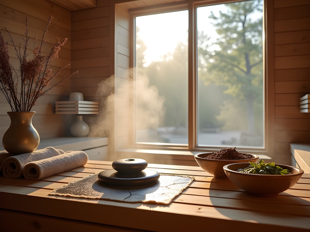 Traditional Estonian sauna ritual at Estonia Resort Hotel & Spa with steam and herbal elements
