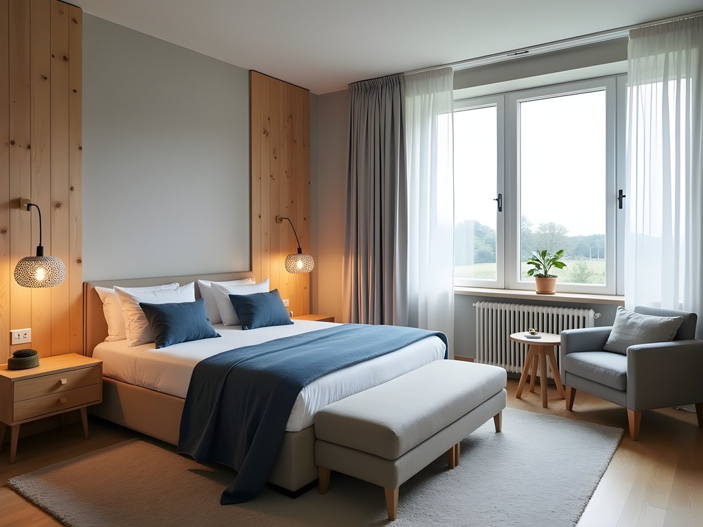 Minimalist Estonian design interior of Frost Boutique Hotel featuring local craftsmanship
