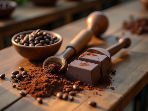 Family participating in traditional Dominican chocolate making workshop in Puerto Plata