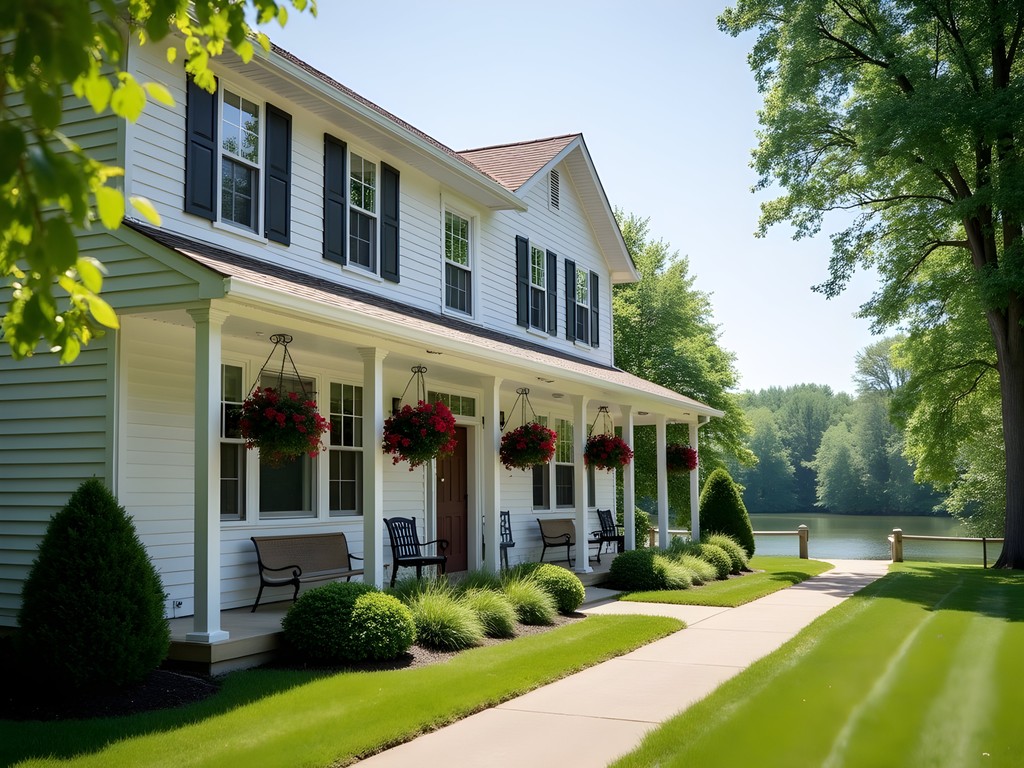 Budget-friendly Riverwalk Inn exterior along the Fox River in Waukesha