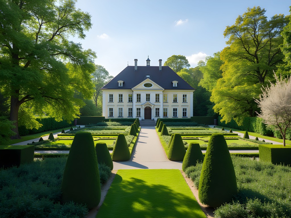 Museum Rietberg and surrounding gardens in Zurich's Enge district