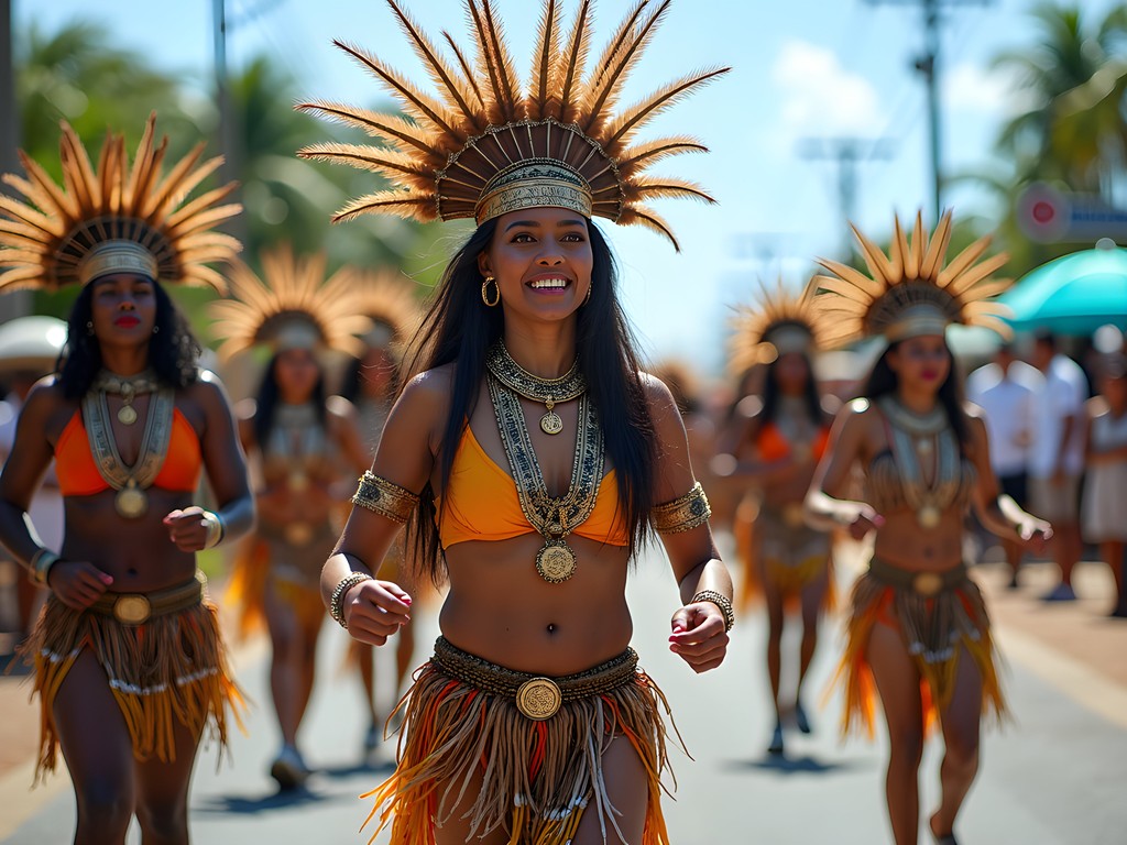 Santa Rosa Festival cultural celebration in Arima with traditional costumes and performances