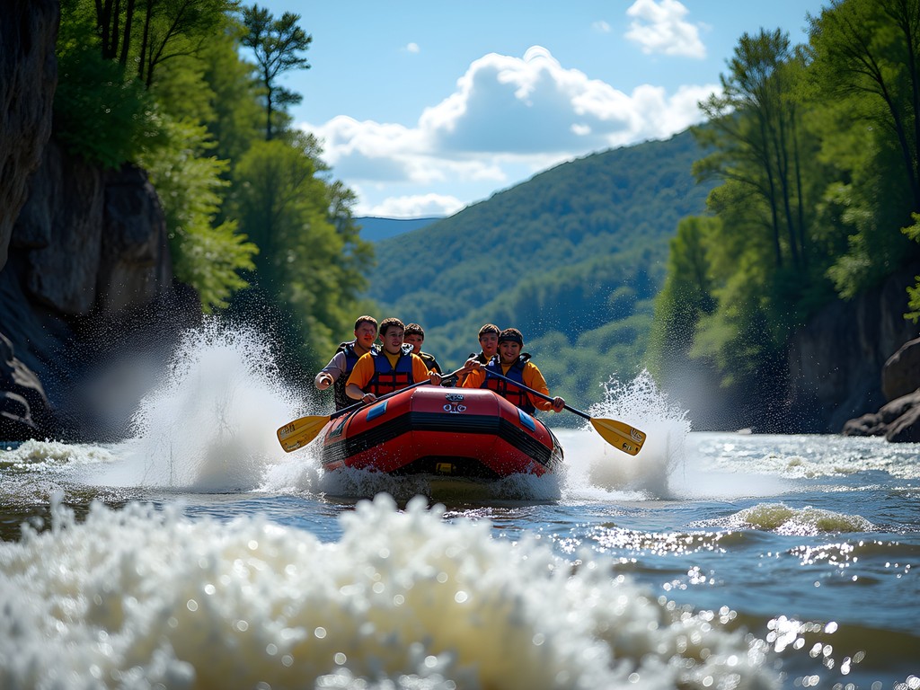 Whitewater rafting adventure through New River Gorge near Beckley