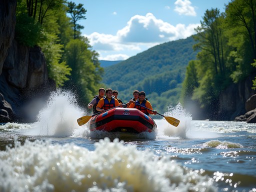 Whitewater rafting adventure through New River Gorge near Beckley