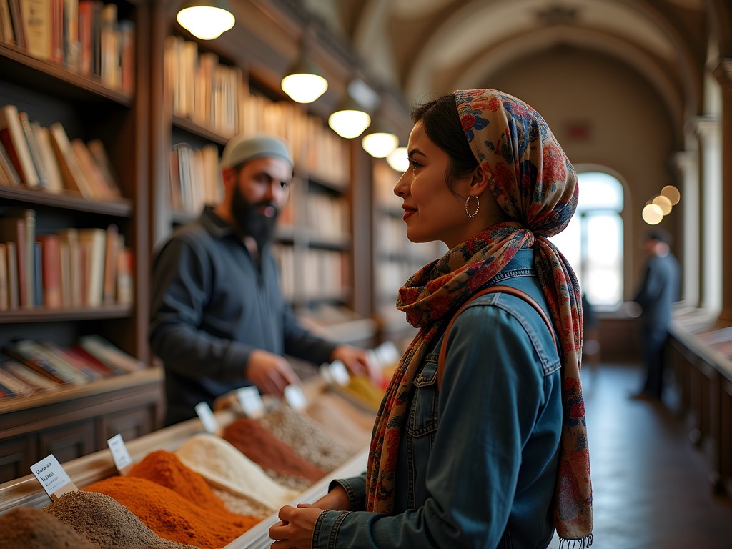 Woman navigating cultural differences in Cairo and Prague