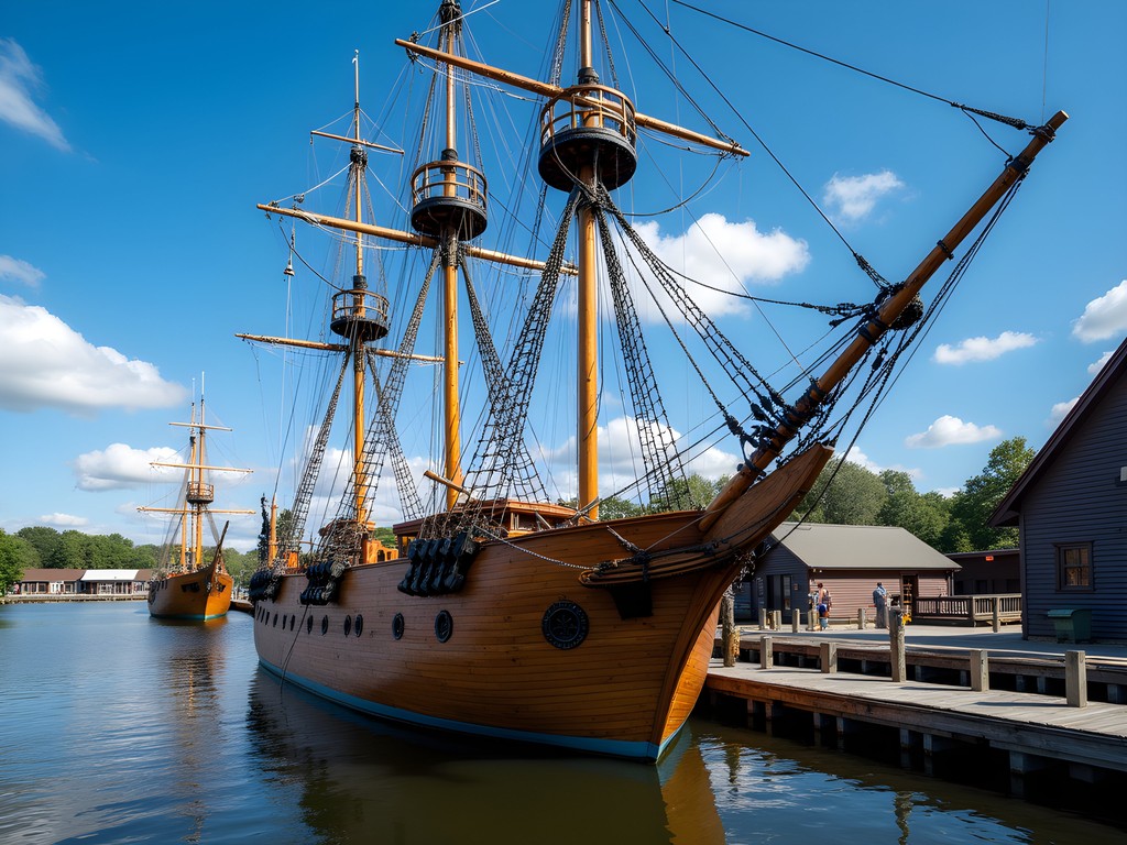 Reconstructed ships at Jamestown Settlement