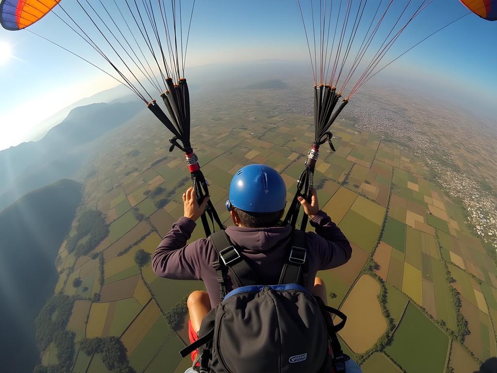Paragliding over Kerio Valley near Eldoret with dramatic landscape views