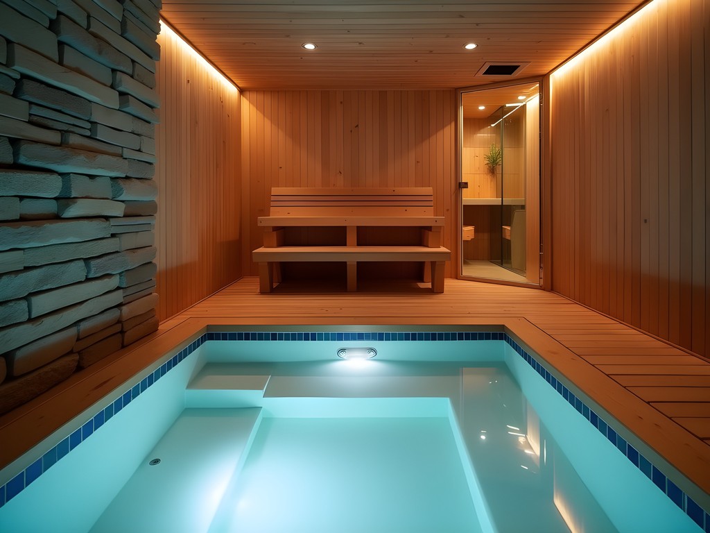 Modern thermal wellness facility in Green Bay with sauna and cold plunge facilities