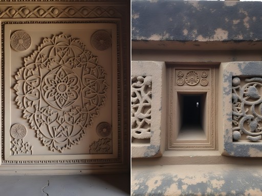 Sacred geometry patterns visible in both Hampi's temple carvings and natural boulder formations