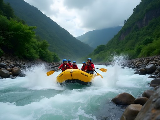 Whitewater rafting on the Yaque del Norte River in Jarabacoa