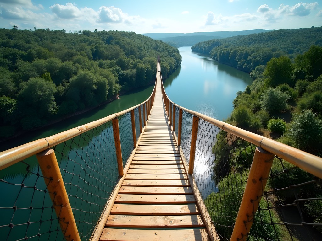 Bungee jumping platform overlooking the Nile River in Jinja, Uganda