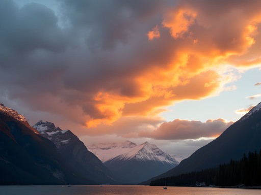 Dramatic cloud formations over Juneau with photographer capturing time-lapse