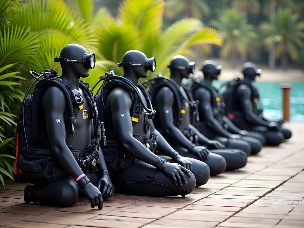 Dive gear preparation for SS President Coolidge dive in Luganville