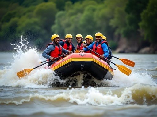 White water rafting expedition on the Tana River near Nairobi