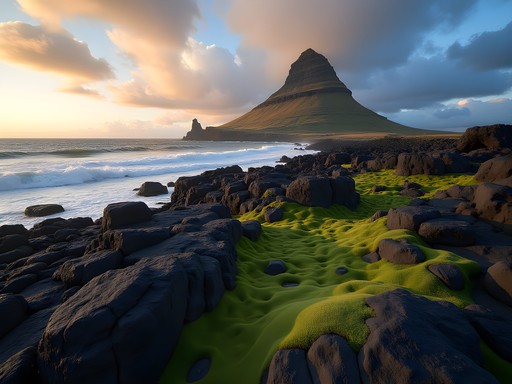 Dramatic landscape of Snaefellsnes Peninsula showing volcanic and glacial features