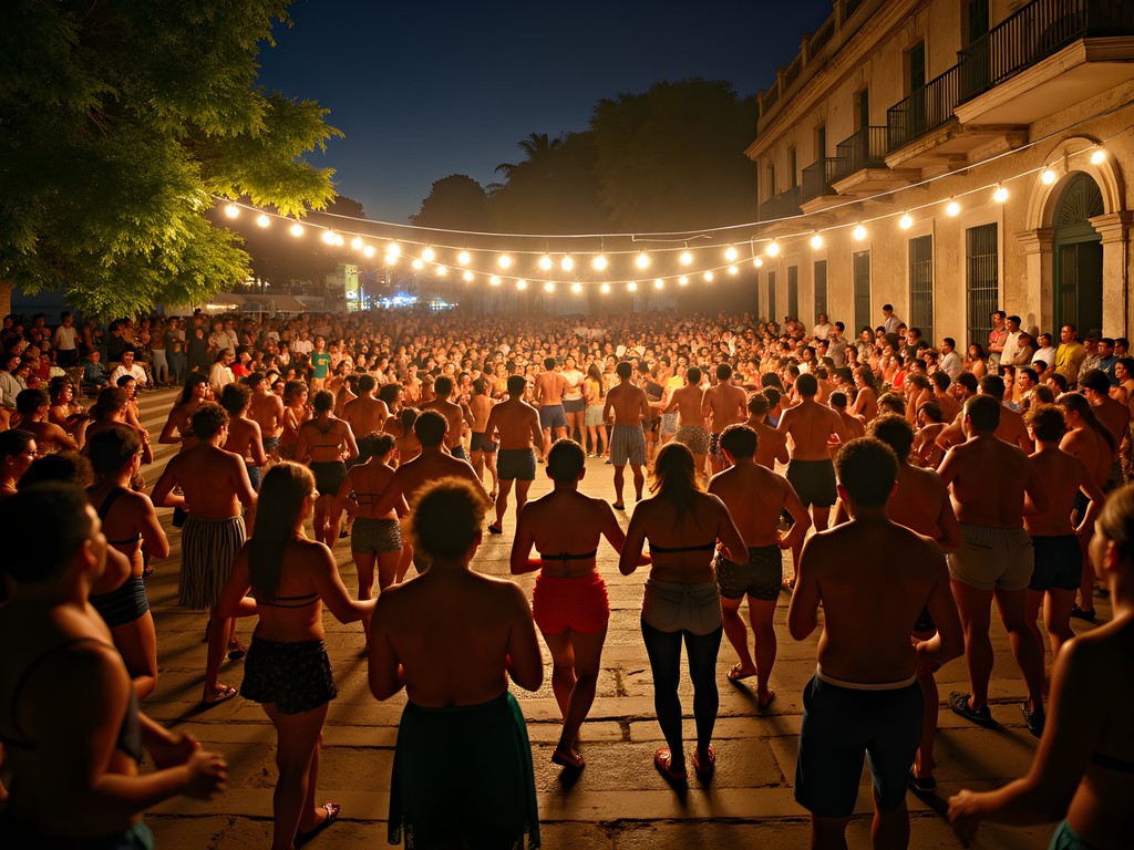 Authentic samba night gathering at historic Pedra do Sal in Rio de Janeiro