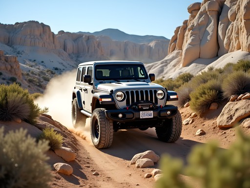 Limestone Ridge off-road trail near Riverton Wyoming with dramatic rock formations