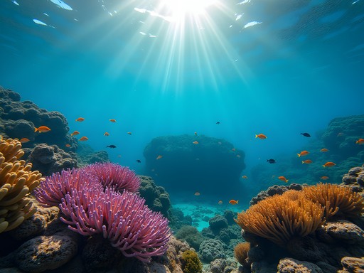 Vibrant coral formations in the clear waters of Palolo Deep Marine Reserve