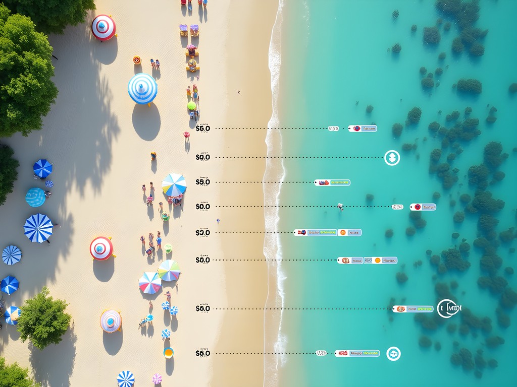Comparison of Cartagena beaches showing value proposition from Bocagrande to island beaches