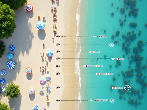 Comparison of Cartagena beaches showing value proposition from Bocagrande to island beaches