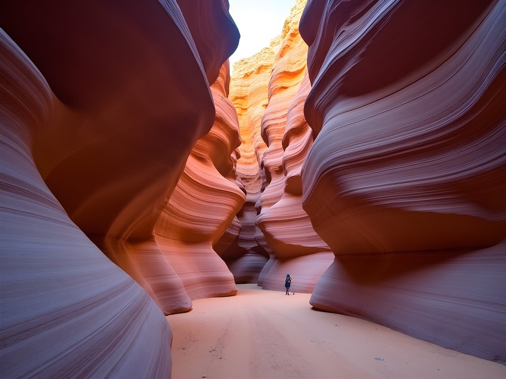 Dramatic rock formations in the Colored Canyon near Dahab, Egypt