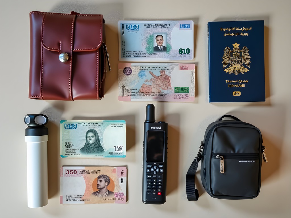 Essential travel documentation and safety gear for Libya journey