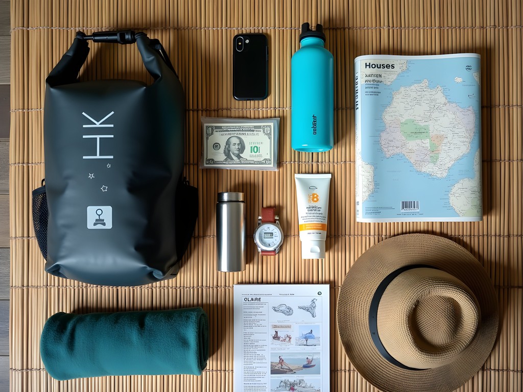 Essential items for Manila beach weekend trips laid out for packing