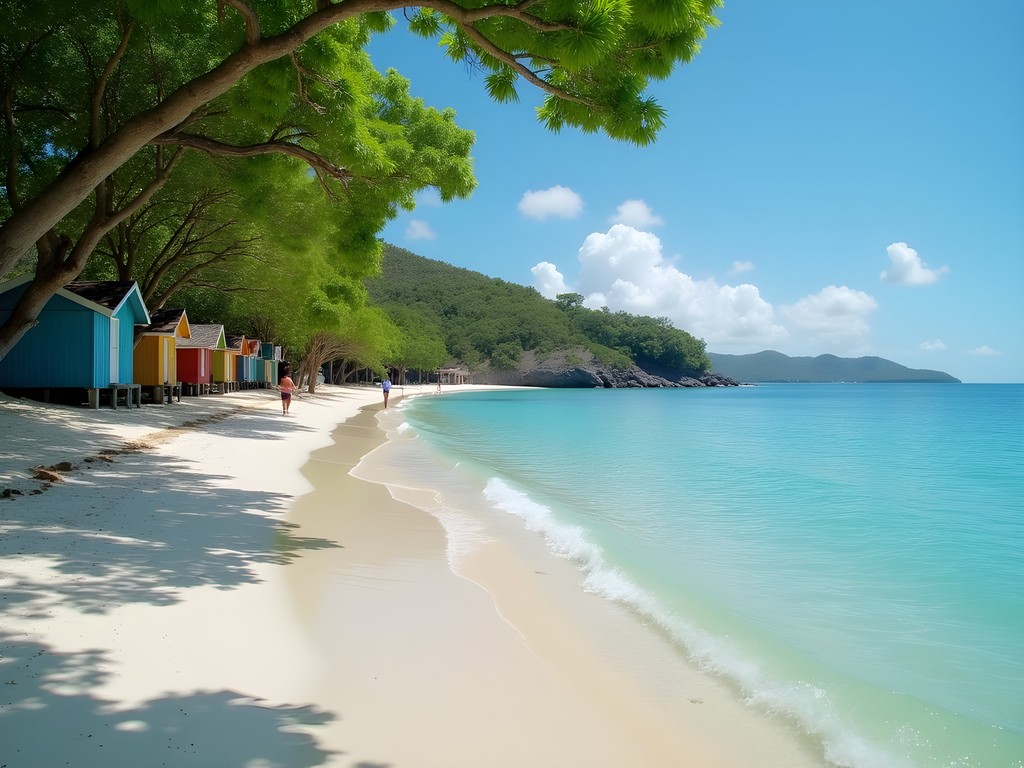 Early morning at Miami Beach (Enterprise Beach) in Oistins, Barbados