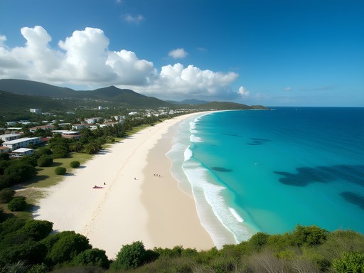 Uncrowded Welches Beach near Oistins with white sand and calm waters
