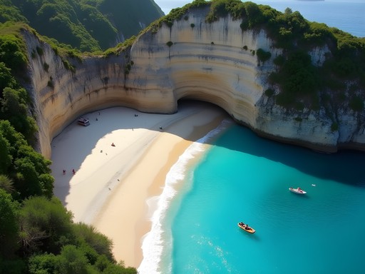 Secluded Playa Colomitos beach cove with crystal clear water and jungle surroundings