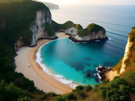 Secluded Joatinga beach cove surrounded by lush vegetation and rocky cliffs