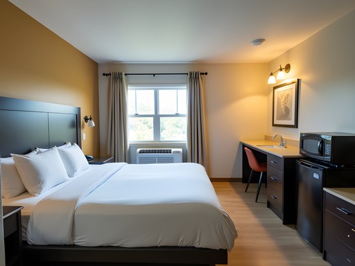 Budget-friendly accommodation in Athens showing a clean, functional room