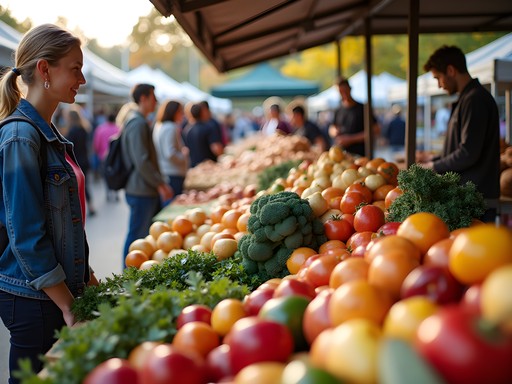 Athens Farmers Market with fresh local produce and budget-friendly options